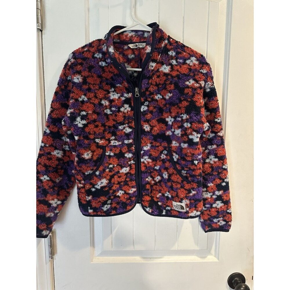 The North Face Girls Large 14-16 Multi Color Fleece Jacket